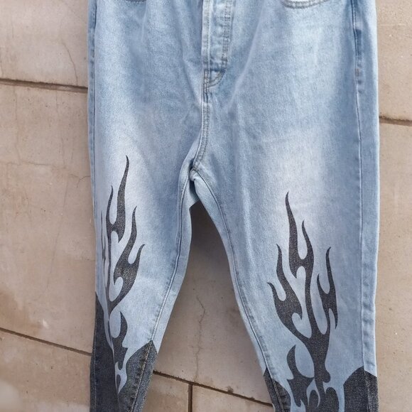 Edikted JEANS Women's Flame Leg NWT XL, High Waist 32" x 30" - Picture 1 of 15